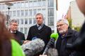 Solidaritätsbesuch der Bistumsleitung nach Kirchendach-Einsturz in Kassel